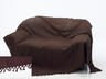 View Item Cotton Honeycomb Waffle Throw Chocolate (Single)